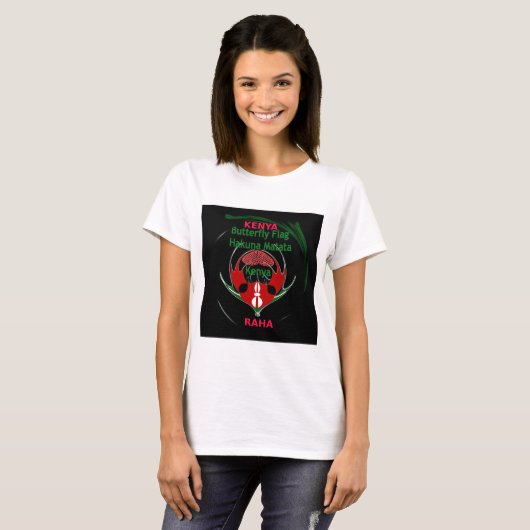 Kenya Raha Hakuna Matata.jpg T-Shirt (Vorne ganz)