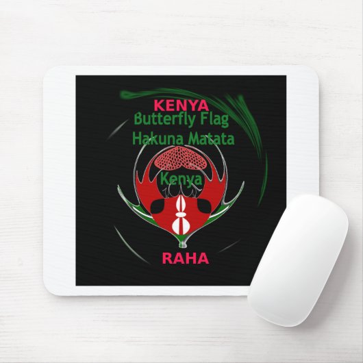 Kenya Raha Hakuna Matata Mousepad (Mit Mouse)