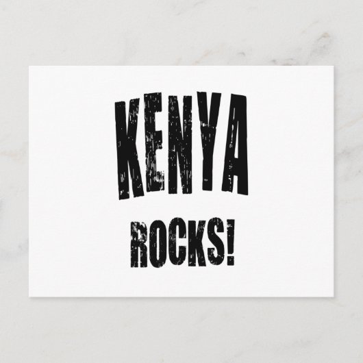 Kenya Rocks! Postkarte (Vorderseite)