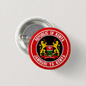 Kenya Round Emblem Button (Vorne & Hinten)