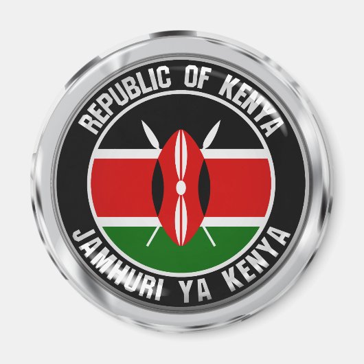 Kenya Round Emblem Magnet (Vorne)