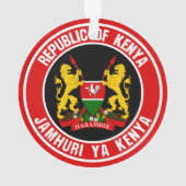 Kenya Round Emblem Ornament (Rückseite)