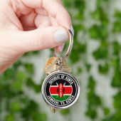 Kenya Round Emblem Schlüsselanhänger (Hand)
