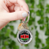 Kenya Round Emblem Schlüsselanhänger (Hand)
