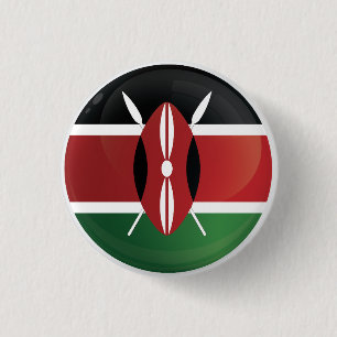 Kenya Round Icon Flag Button
