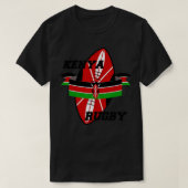Kenya Rugby Player Coach Jersey Sports Enthusiaste T-Shirt (Design vorne)