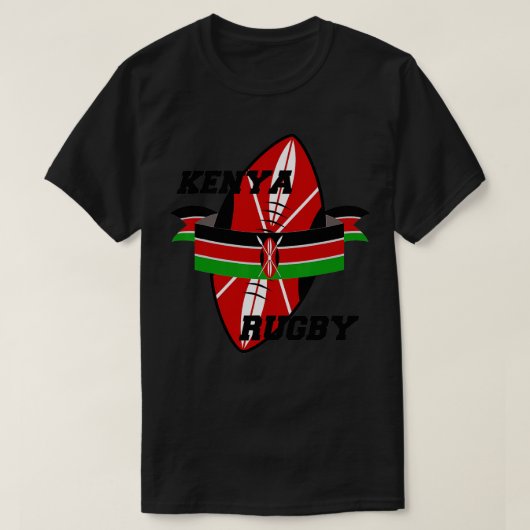 Kenya Rugby Player Coach Jersey Sports Enthusiaste T-Shirt (Design vorne)