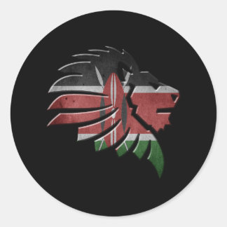 Kenya Runder Aufkleber