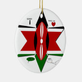 Kenya Safari Keramikornament (Rechts)