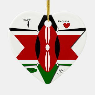 Kenya Safari Keramikornament