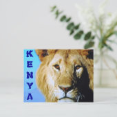 Kenya Safari Postkarte (Stehend Vorderseite)