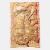 Kenya Schöne Tiersafari-Elefanten Geschirrtuch (Vertikal)