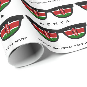 Kenya Shades benutzerdefinierte Text- und Farbenve Geschenkpapier
