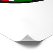 Kenya Shades benutzerdefinierte Text- und Farbpost Poster (Ecke)
