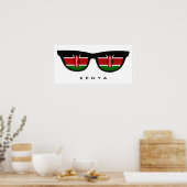 Kenya Shades benutzerdefinierte Text- und Farbpost Poster (Küche)