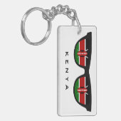 Kenya Shades benutzerdefinierte Text- und Farbschl Schlüsselanhänger (Vorderseite links)
