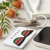 Kenya Shades benutzerdefinierte Text- und Farbschl Schlüsselanhänger (Vorderseite rechts)