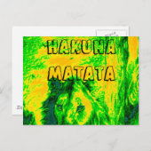 Kenya Simba Lion Mara Safari Postkarte (Vorne/Hinten)