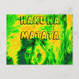 Kenya Simba Lion Mara Safari Postkarte