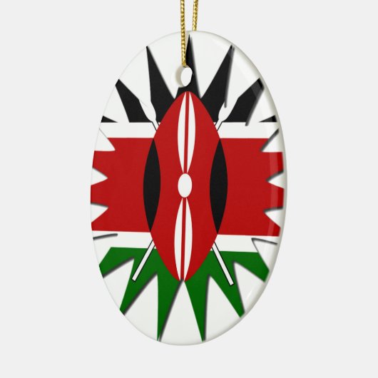 Kenya Star Keramik Ornament (Links)