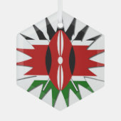 Kenya Star Ornament Aus Glas (Vorderseite)