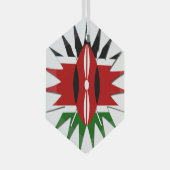 Kenya Star Ornament Aus Glas (Vorderseite Rechts)