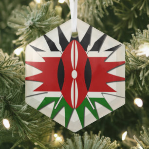 Kenya Star Ornament Aus Glas