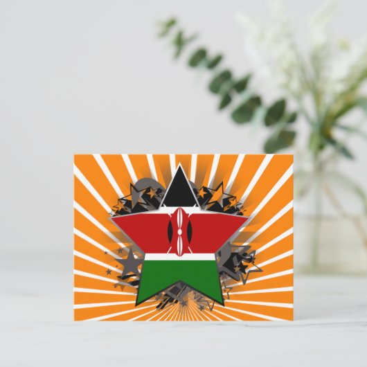 Kenya Star Postkarte (Stehend Vorderseite)