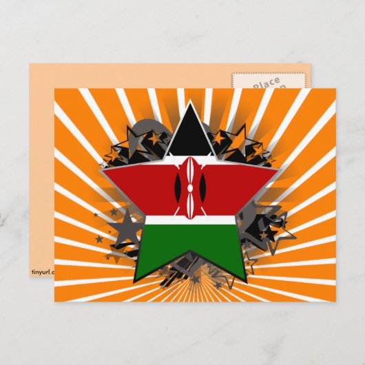 Kenya Star Postkarte (Vorne/Hinten)