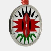 Kenya Star Silbernes Ornament (Rechts)