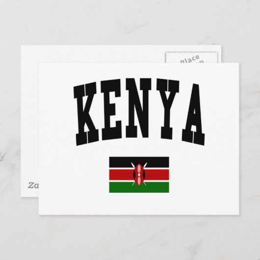 Kenya Style Postkarte (Vorne/Hinten)