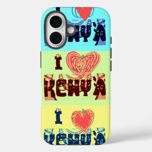 Kenya Travel Souvenir Pop Art Collection iPhone 16 Hülle