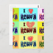 Kenya Travel Souvenir Pop Art Collection Postkarte (Vorne/Hinten)