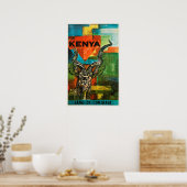 Kenya Vintage Travel Poster (Küche)