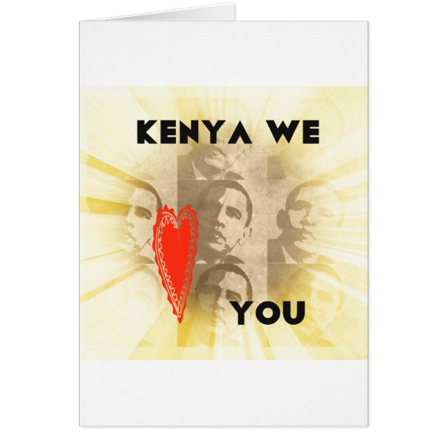 Kenya Wir Liebe Sie (Vorne)