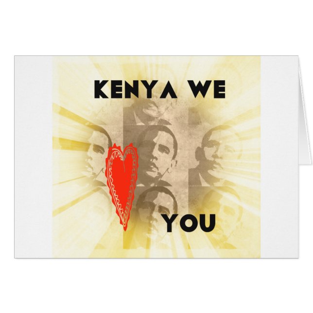 Kenya Wir Liebe Sie (Vorderseite (Horizontal))