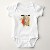 Kenya Wir Liebe Sie Baby Strampler (Vorderseite)