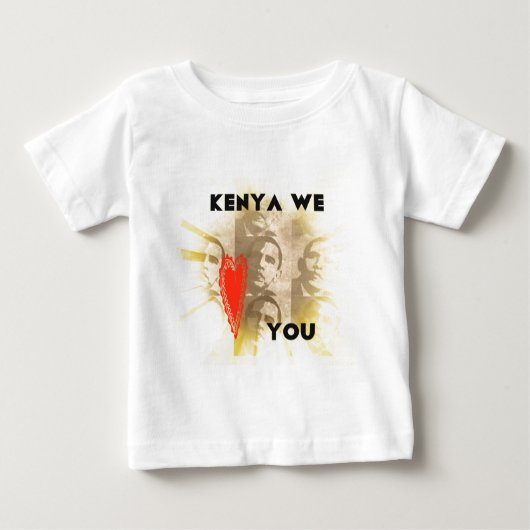 Kenya Wir Liebe Sie Baby T-shirt (Vorderseite)