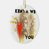 Kenya Wir Liebe Sie liebenswürdig perspektivisches Keramikornament (Rechts)