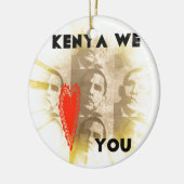 Kenya Wir Liebe Sie liebenswürdig perspektivisches Keramikornament (Links)