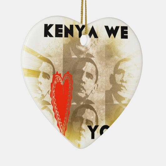 Kenya Wir Liebe Sie liebenswürdig perspektivisches Keramikornament (Rechts)