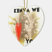 Kenya Wir Liebe Sie liebenswürdig perspektivisches Keramikornament (Links)