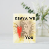 Kenya Wir Liebe Sie liebenswürdig perspektivisches Postkarte (Stehend Vorderseite)