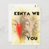 Kenya Wir Liebe Sie liebenswürdig perspektivisches Postkarte (Vorne/Hinten)