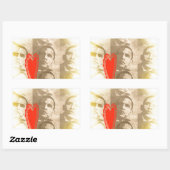 Kenya Wir Liebe Sie liebenswürdig perspektivisches Rechteckiger Aufkleber (Blatt)