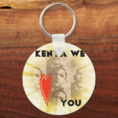 Kenya Wir Liebe Sie liebenswürdig perspektivisches Schlüsselanhänger (Vorderseite)