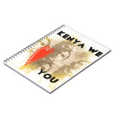 Kenya Wir Liebe Sie Notizblock (Linke Seite)