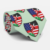 Kenyan-Amerikanische Schild-Flagge Krawatte (Gerollt)