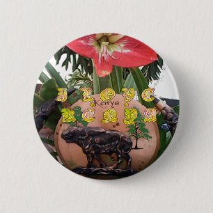 Kenyan Beauty: Blume, Aloe Vera & Buffalo Design Button