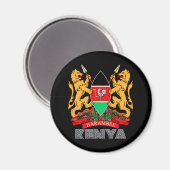 Kenyan Emblem Magnet (Vorderseite/Rückseite)